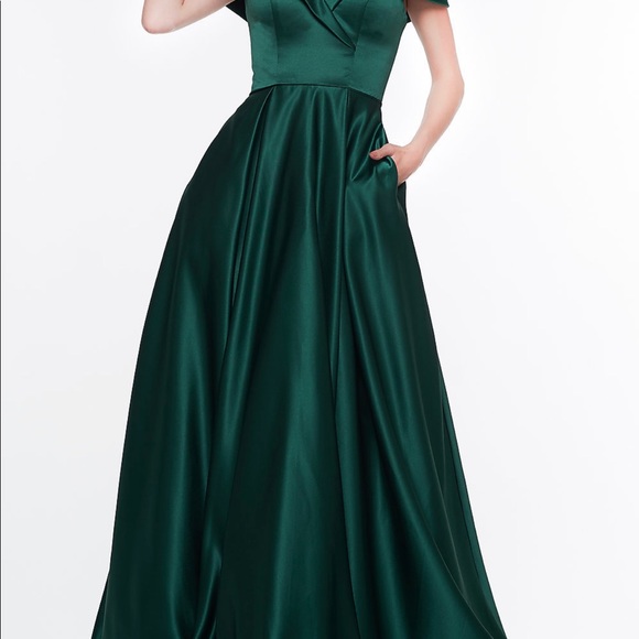 Forest Green Prom Dress - Picture 6 of 8